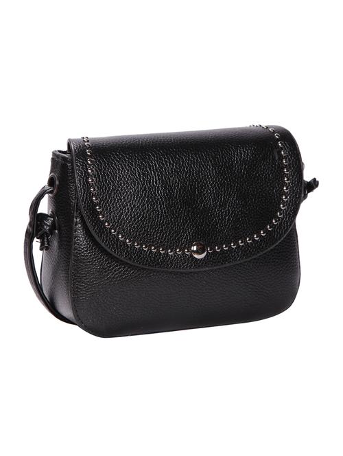 black leatherette (pu) sling bag - 15491095 - Very Small Image - 1