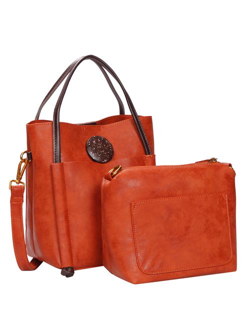 red leatherette (pu) combo sling bag - 15491140 - Very Small Image - 1
