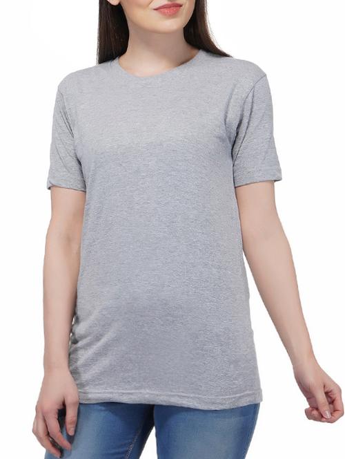 crew neck melange tee - 15492232 - Very Small Image - 1