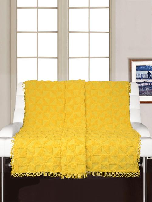 soft cotton unique design tufted set of 2 throws - 15493307 - Very Small Image - 1