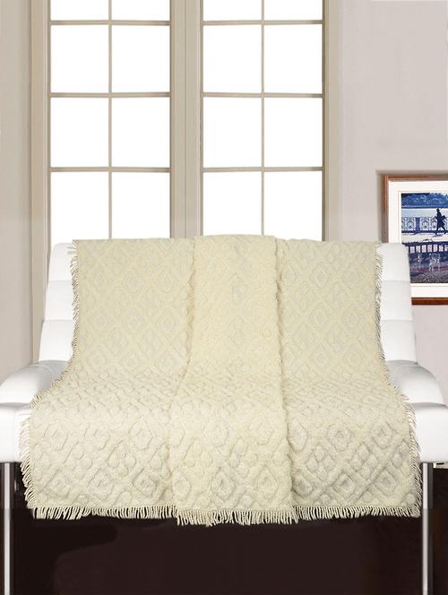 soft cotton unique design tufted set of 2 throws - 15493317 - Very Small Image - 1