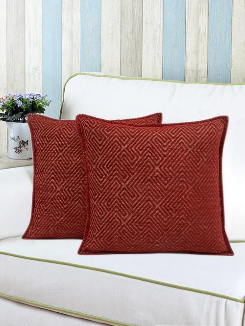 soft viscose chenille set of 2 cushion covers - 15493339 - Very Small Image - 1