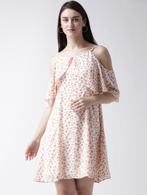 cold shoulder quirky a-line dress - 15493643 - Very Small Image - 1