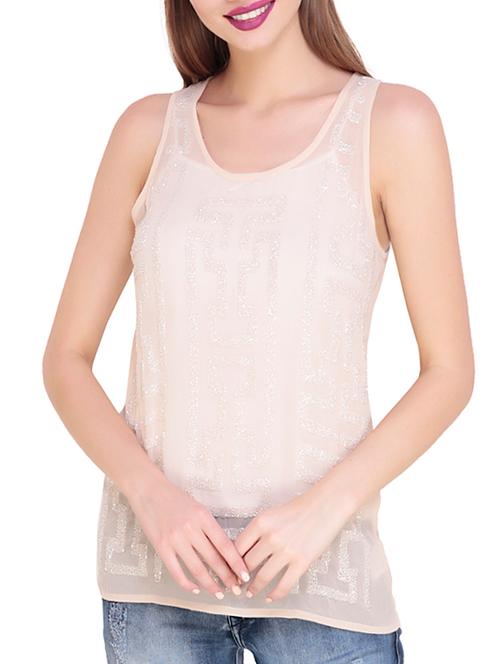 embellished sheer top - 15495882 - Very Small Image - 1