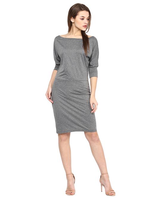 boat neck sheath dress - 15497075 - Very Small Image - 1