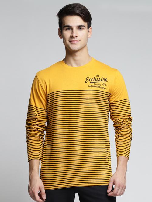 yellow cotton t-shirt - 15497575 - Very Small Image - 1