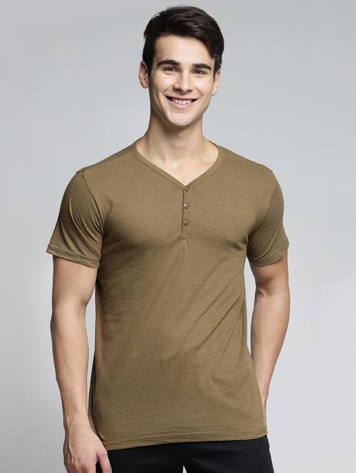 brown cotton t-shirt - 15497632 - Very Small Image - 1