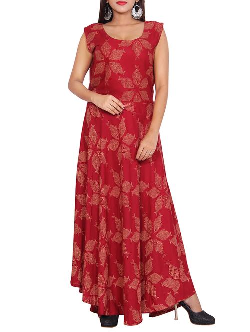 flared printed dress - 15501583 - Very Small Image - 1