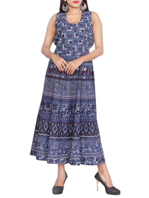 flared printed dress - 15501584 - Very Small Image - 1
