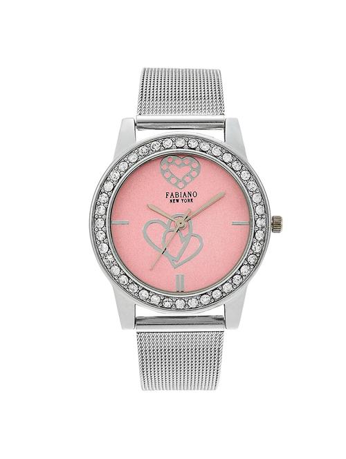 fabiano new york round dial analog watch fny032 - 15501800 - Very Small Image - 1