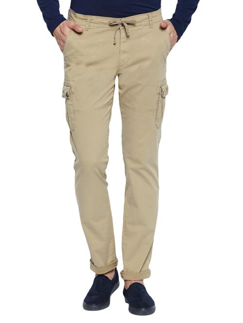 beige cotton blend cargo - 15501931 - Very Small Image - 1