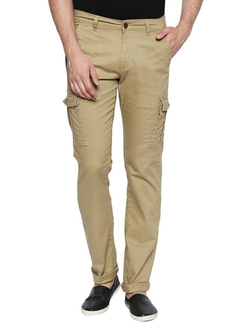 beige cotton blend cargo - 15501936 - Very Small Image - 1