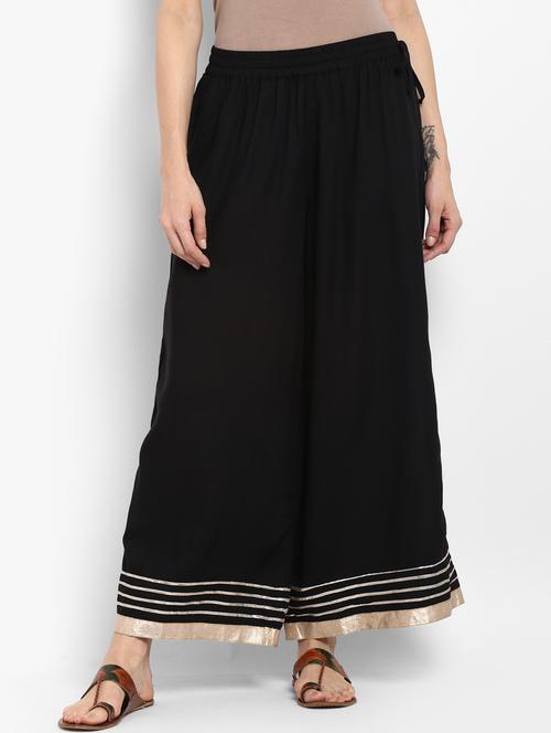 gota patti solid palazzo - 15502055 - Very Small Image - 1