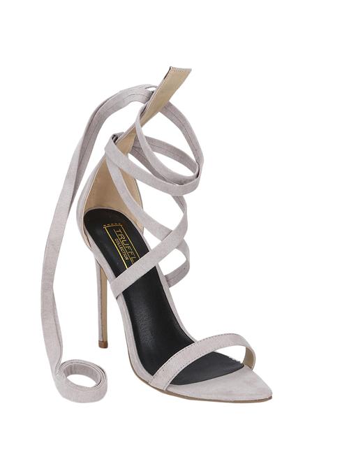 grey lace-up sandals - 15502445 - Very Small Image - 1
