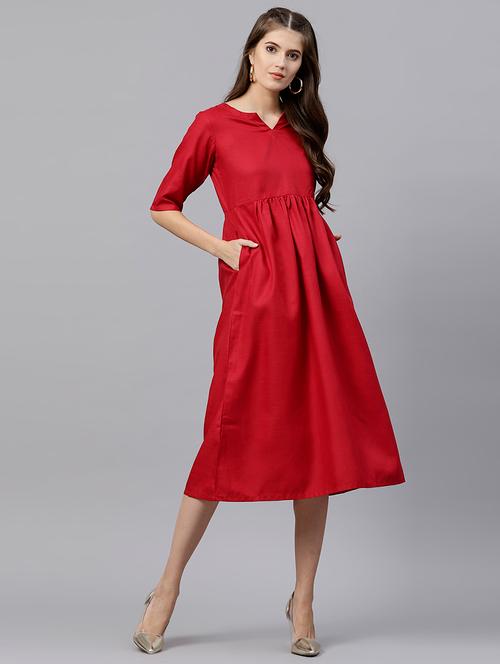 short sleeved a-line dress - 15502647 - Very Small Image - 1