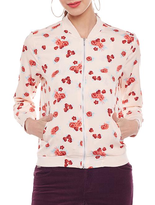 floral mandarin collar jacket - 15502655 - Very Small Image - 1