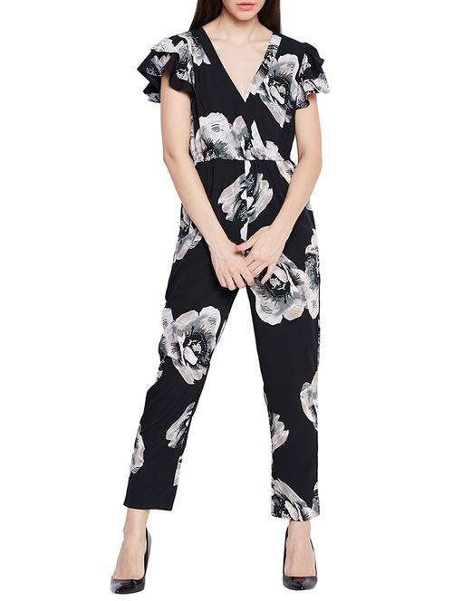 flutter sleeved floral jumpsuit - 15502664 - Very Small Image - 1