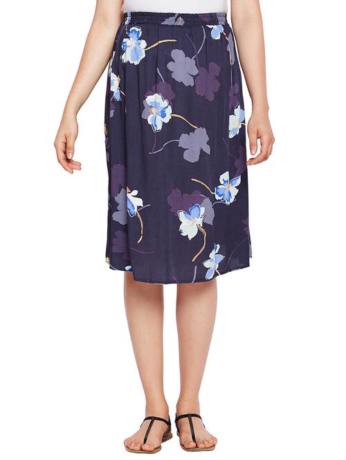 a-line floral maternity skirt - 15502677 - Very Small Image - 1