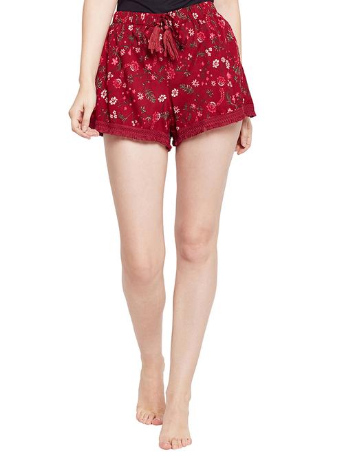 lace detailed printed shorts - 15502681 - Very Small Image - 1