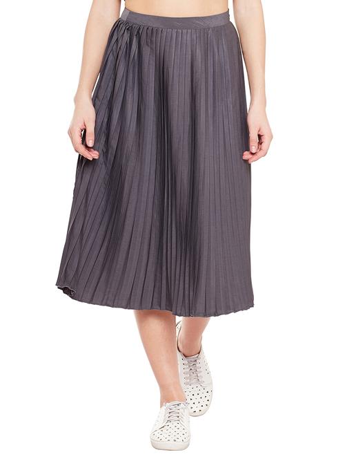 pleated a-line skirt - 15502702 - Very Small Image - 1