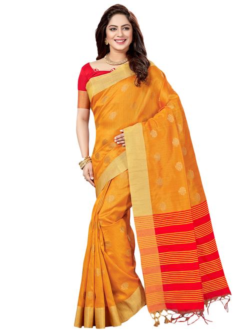 striped pallu zari chanderi saree with blouse - 15503189 - Very Small Image - 1