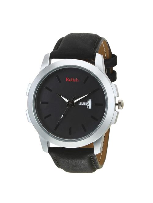 relish leather strap analog watch (re-bs973dd) - 15503224 - Very Small Image - 1