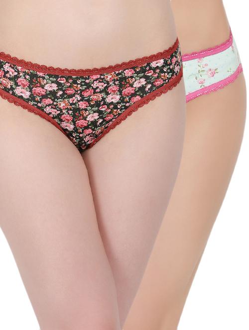 set 2 floral bikini panties - 15503242 - Very Small Image - 1