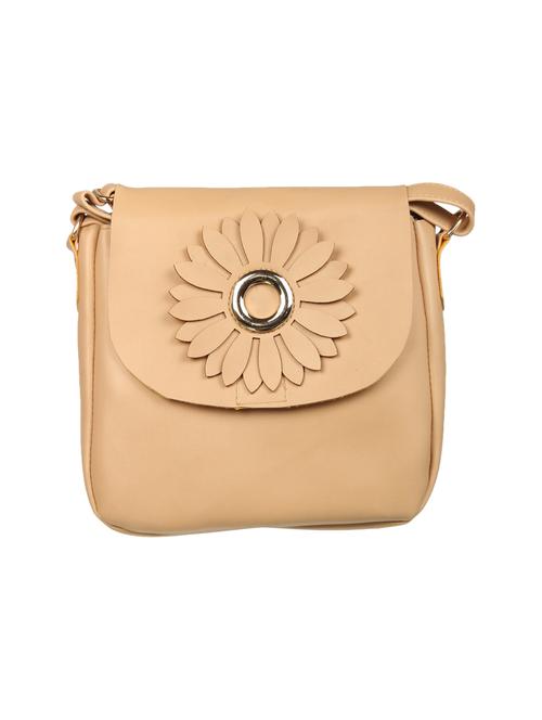 cream leatherette (pu) sling bag - 15503425 - Very Small Image - 1