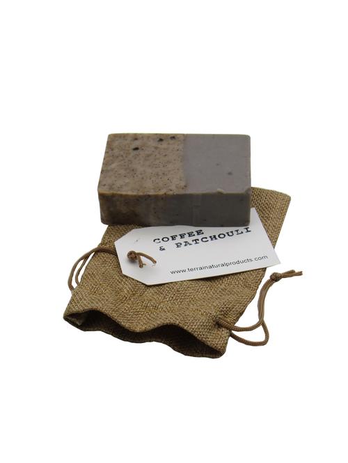 terrai coffee & patchouli artisan soap - 15504298 - Very Small Image - 1