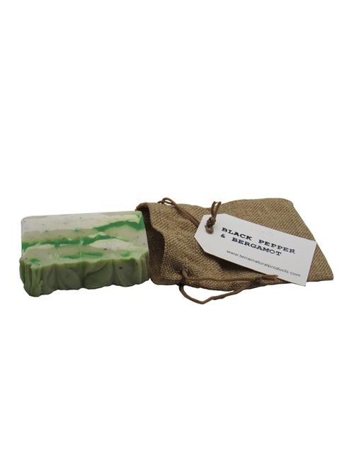 terrai bergamot & black pepper artisan soap - 15504299 - Very Small Image - 1