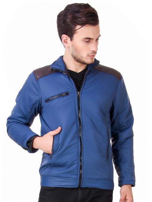 blue nylon casual jacket - 15504326 - Very Small Image - 1
