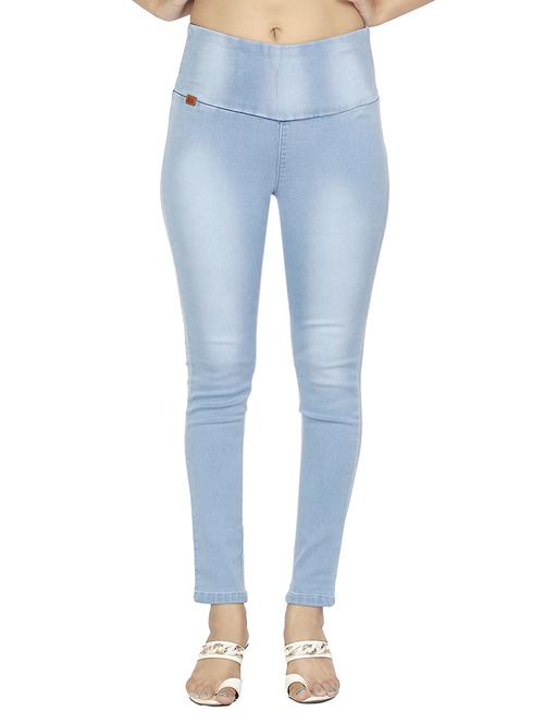 high-rise denim jeggings - 15504663 - Very Small Image - 1