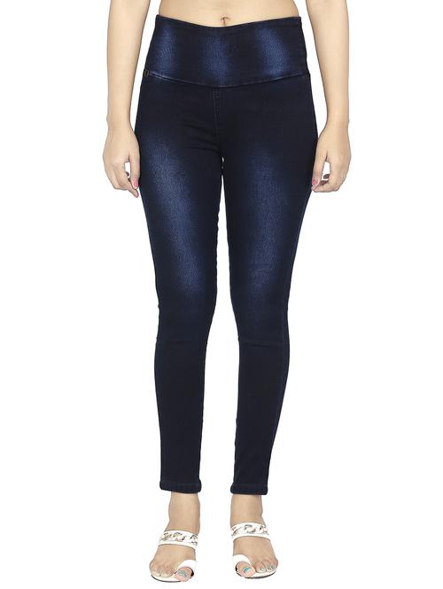 high-rise denim jeggings - 15504685 - Very Small Image - 1