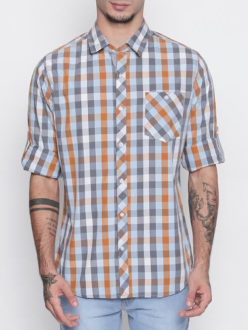 multi colored cotton casual shirt - 15505394 - Very Small Image - 1