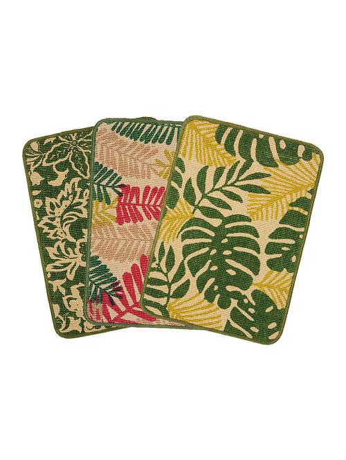 set of 3 decorative jute printed doormats - 15505443 - Very Small Image - 1