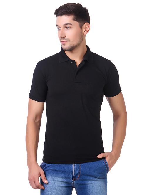 black cotton pocket t-shirt - 15505913 - Very Small Image - 1