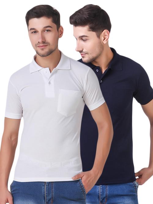 multi colored cotton combos t-shirt (set of 2) - 15505918 - Very Small Image - 1