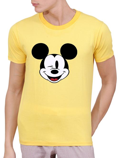 yellow cotton character t-shirt - 15506016 - Very Small Image - 1
