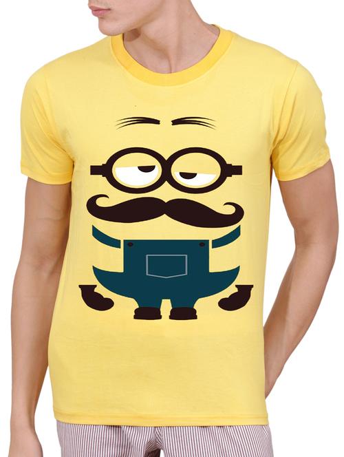 yellow cotton character t-shirt - 15506047 - Very Small Image - 1