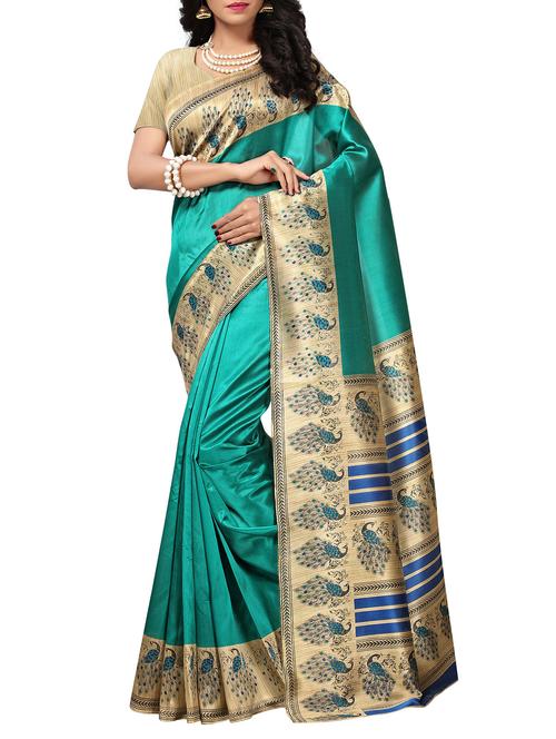 contrast border mysore silk saree - 15506713 - Very Small Image - 1