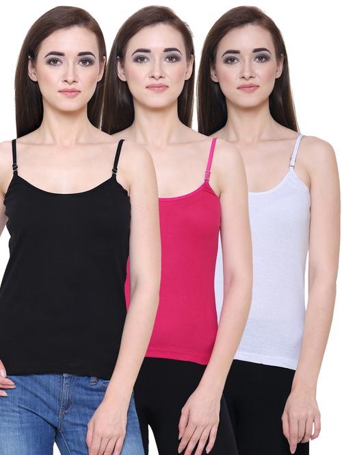 set of 3 detachable strapped camisole - 15507007 - Very Small Image - 1