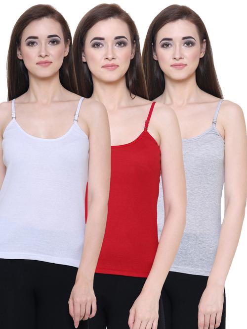 set of 3 detachable strapped camisole - 15507081 - Very Small Image - 1