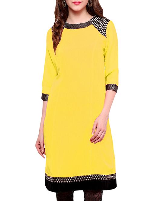 brocade panel a-line kurta - 15511397 - Very Small Image - 1