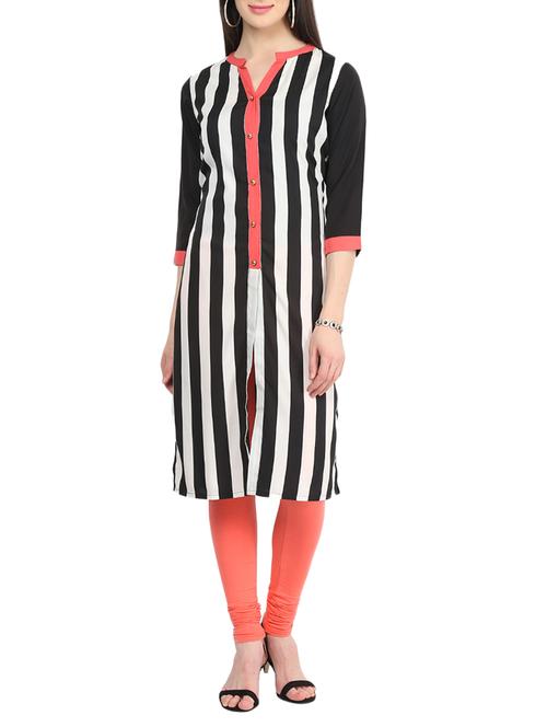 stripes straight kurta - 15511413 - Very Small Image - 1