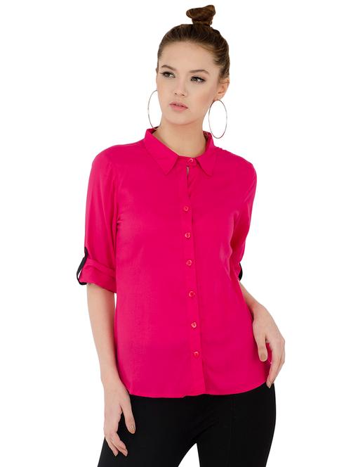 roll-up sleeved solid shirt - 15511890 - Very Small Image - 1