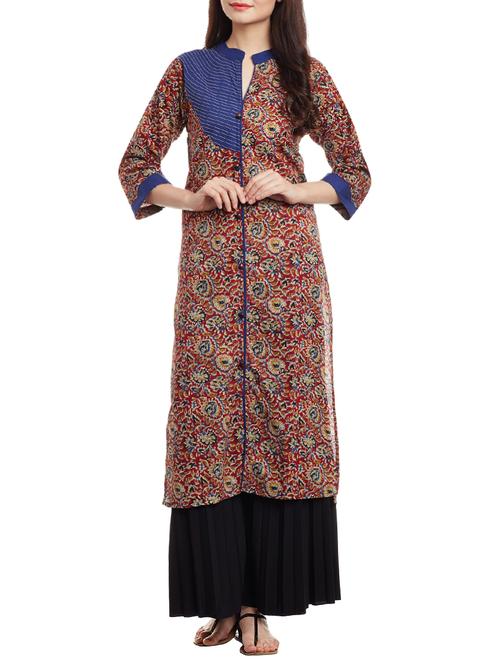 kalamkari kaantha kurta - 15512162 - Very Small Image - 1