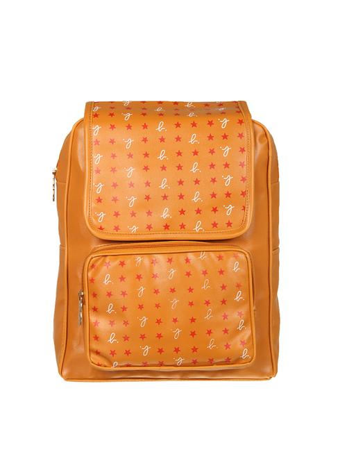 tan leatherette (pu) regular backpack - 15512177 - Very Small Image - 1