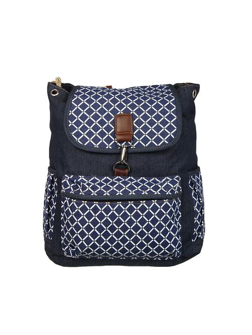 blue canvas regular backpack - 15512179 - Very Small Image - 1