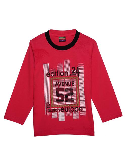 round neck graphic print t-shirt - 15512524 - Very Small Image - 1