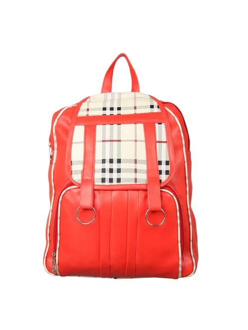 red leatherette (pu) regular backpack - 15514857 - Very Small Image - 1